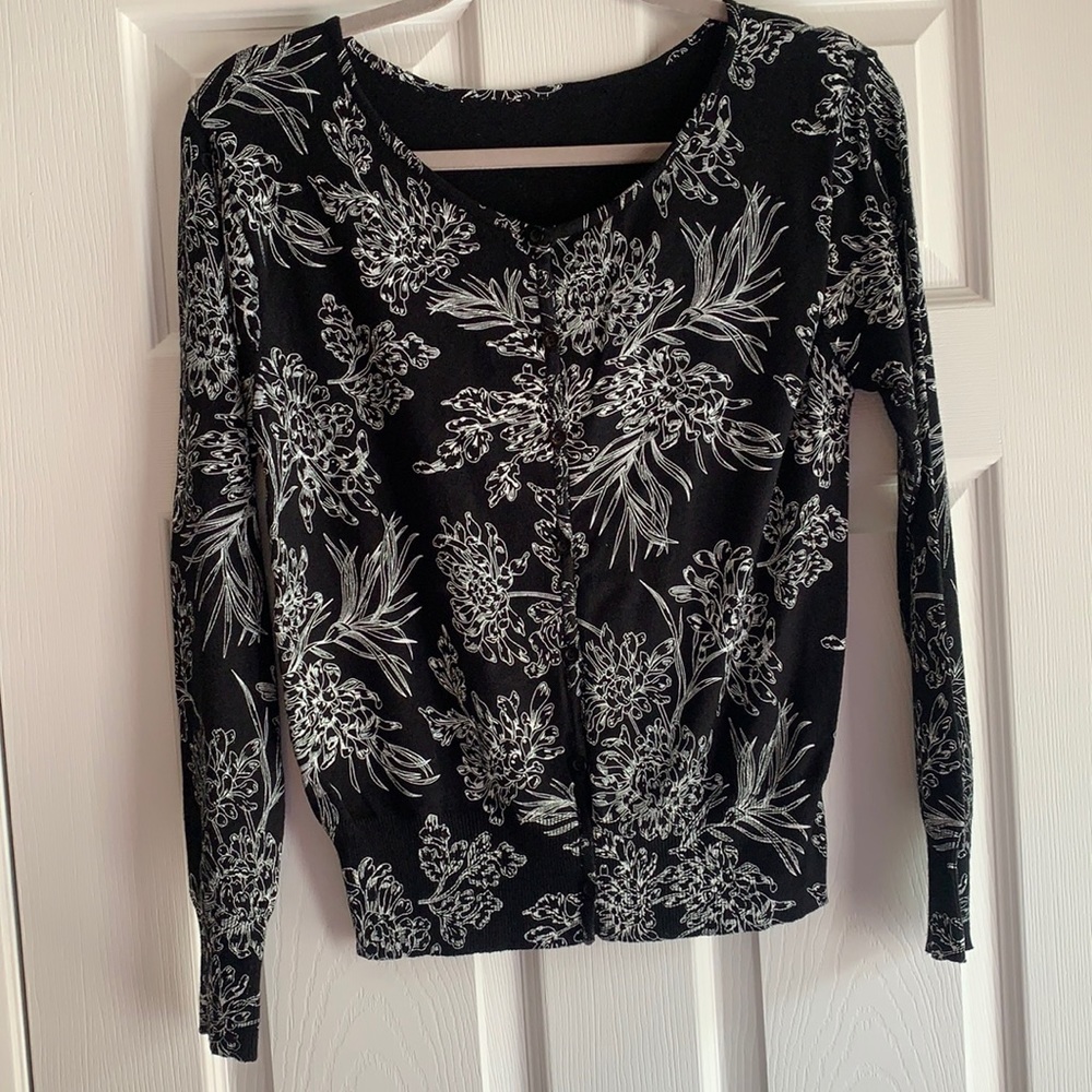 Button down sweater.